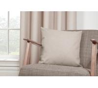 Sundour Eclipse - 100% Blackout Thermal Self-Lined Curtains - Eyelet - 100% Polyester (Natural, Cushion Cover - 18'' X 18'' (Single))