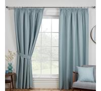 Sundour Eclipse Blackout Pencil Pleat Curtains Blue 46X90"