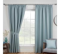 Sundour Eclipse Blackout Pencil Pleat Curtains Fully Lined Ready Made Curtain Pair