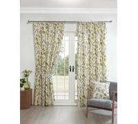 Sundour Grove Floral Pencil Pleat Curtains Fennel 66x54