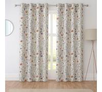 Sundour Hampshire Fully Lined Floral Eyelet Curtains Multi 46x54