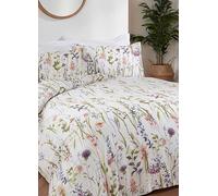 Sundour Hampshire Printed Duvet Cover Set Cream