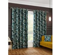 Sundour Madrid - 100% Blackout Thermal Self-Lined Curtains - Eyelet - 100% Polyester (Bottle Green, Cushion Cover - 18'' X 18'' (Single))