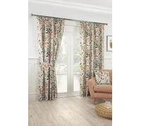 Sundour Meadow Fully Lined Floral Pencil Pleat Curtains Multi 90x72