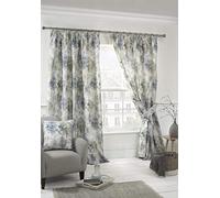Sundour Woodland Blue-Pencil Pleat Curtains-66x72/168x183cm, 66x72