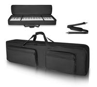 SUNDOY 49 61 76 88 Keyboard Bag - Carry Bag made of heavy duty 600D Oxford fabric, 8mm foam padding, perfect for carrying keyboards, music accessories and more, Black, Für 49-Tasten-Klavier, Modern