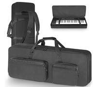 SUNDOY 49 Key Gig Bag for Electric Piano, Keyboard Backpack Case Made from 600D Oxford with 10mm Full Cotton Padding, Lightweight, Durable, & Travel (86x34x11-cm)