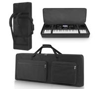 SUNDOY 76-Key Electric Piano Gig Bag, 600D Oxford Keyboard Backpack Case with 10mm Full Padding for Protection, Lightweight & Durable for Travel, 120x15.5x48-CM