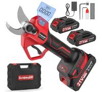 SundpeyPRO Electric Pruning Shears 21V - Max 35mm Cutting Diameter Cordless Pruning Shears with 2 x 2.0Ah Battery & Brushless Motor - Battery Secateurs w/Portable Case for Garden Orchard Tree Branch