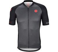 Sundried Mens Cycle Jersey Short Sleeve Professional Road Bike and Mountain Bike Clothing (L, Black)