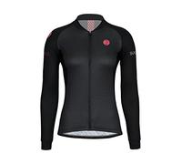 Sundried Women's Long Sleeve Cycle Jersey Road Bike Cycling Shirt Mountain Bike Top (Black, XS)