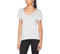 Sundried Women's Loose Fit Gym Training T-Shirt Ultra Eco Relaxed Fit Soft Yoga Made from Recycled Coffee Grounds (Grey, M)