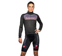 Sundried Womens Thermal Cycling Jacket Windproof Waterproof Best For Cold Road Bike and Mountain Bike (Black, M)