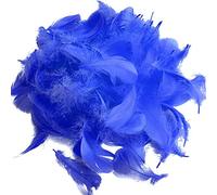 Suneast 300 Pcs Natural Crafts Goose Feathers for DIY Dream Catchers Earrings Craft Wedding Home Party Festival Decorations Baby Shower Decor - 5-8cm - Dark Blue