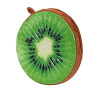 Suneast 3D Funny Plush Fruit Design Round Seat Cushion Toy Creative Fruit Shaped Sofa Seat Pillow Bolster For Dining Living Room Patio Garden Office Coffee Shop - Kiwi