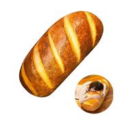 Suneast Funny 3D Simulation Bread Shape Pillow Soft Lumbar Back Cushion Plush Stuffed Toy Food Throw Pillow for Home Sofa Decor Gift - 40cm