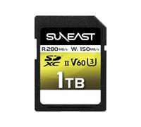 SUNEAST Japan 1TB SD Card for Cameras, V60 UHS-II SDXC Memory Card | Up to 280MB/s Read, 150MB/s Write, V60 U3 C10, Sustained Write for 4K UHD 60fps Video, Digital & Cinema Cameras
