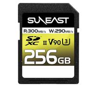 SUNEAST Japan 256GB SD Card for Cameras, V90 UHS-II SDXC Memory Card | Up to 300MB/s Read, 290MB/s Write, V90 U3 C10, Sustained Write for 8K Video & RAW Continuous Shooting, Professional Cameras