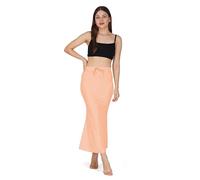 Sunehla Deal Saree Shapewear Petticoat for Women | Mermaid Style | Drawstring & Elastic Waist | Stretchable Inner Skirt (Appricot, Large)