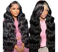 Sunelk 30 Inch 13x6 Lace Front Wigs Human Hair 200 Density Body Wave Lace Front Pre Plucked Glueless Wigs Human Hair for Women 13x6 HD Lace Frontal Wig (Natural Color,13x4 Lace Front Wigs,28 Inch)