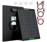 SUNER POWER - 50W 12V PRO Waterproof Solar Battery Charger, Built-in Ultra Smart MPPT Charge Controller, 12 Volt Solar Panel Charging Kits for Car, Car, Boat