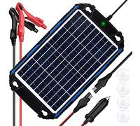 SUNER POWER Waterproof 10W 12V Solar Battery Charger & Maintainer Pro, Built-in UltraSmart MPPT Charge Controller, 10 Watt Solar Panel Trickle Charging Kits for Car Automotive Boat Marine RV Trailer