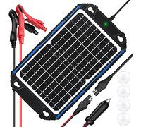 SUNER POWER Waterproof 12W 12V Solar Battery Charger & Maintainer Pro, Built-in UltraSmart MPPT Charge Controller, 12 Volt Solar Panel Trickle Charging Kits for Car Automotive Boat Marine RV Trailer