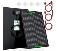 SUNER POWER Waterproof 30W 12V Solar Battery Charger & Maintainer PRO, Built-in UltraSmart MPPT Charge Controller, 12 Volt Solar Panel Trickle Charging Kits for Car Automotive Boat Marine RV Trailer