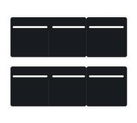 SUNERLORY 2Pcs Disc Holder, 3 in 1 Disc Holder Tax Insurance NCT PVC Holder For Car Van Truck Bike Windscreen (Black)