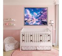 Suneve Diamond Art Kits for Adults,Anime Landscape 5D Round Diamond Painting Kits,DIY Full Drill Crystal Rhinestone Canvas Embroidery Picture for Home Decor Gift(105x135cm)