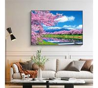 Suneve Diamond Art Kits for Adults,Nature Rivers 5D Round Diamond Painting Kits,DIY Full Drill Crystal Rhinestone Canvas Embroidery Picture for Home Decor Gift(95x115cm)