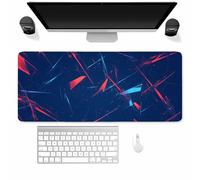 Suneve Gaming Mouse Pad,Large mouse Mat with Non-Slip Rubber Base and Stitched Edges,Improved Precision and Speed Extended Mousepad for gaming, Office, Home(1000x500x3mm Red Fragments)
