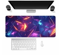 Suneve Large Gaming Mouse Mat Blue Fragments, mouse Pad 900x400mm, Computer Keyboard Mousepad Extended Desk Mat, Soft Smooth Surface and Anti-Slip Rubber Base for Office/gaming