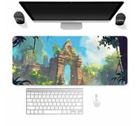Suneve Large Gaming Mouse Mat Egyptian Architecture, mouse Pad 1000x500mm, Computer Keyboard Mousepad Extended Desk Mat, Soft Smooth Surface and Anti-Slip Rubber Base for Office/gaming