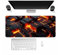 Suneve Large Gaming Mouse Mat Neon Lines, mouse Pad 1200x600mm, Computer Keyboard Mousepad Extended Desk Mat, Soft Smooth Surface and Anti-Slip Rubber Base for Office/gaming