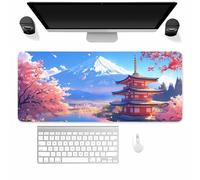 Suneve Large Gaming Mouse Mat Town Scenery, mouse Pad 1000x500mm, Computer Keyboard Mousepad Extended Desk Mat, Soft Smooth Surface and Anti-Slip Rubber Base for Office/gaming