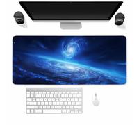 Suneve Large Gaming Mouse Mat Universe World, mouse Pad 1000x500mm, Computer Keyboard Mousepad Extended Desk Mat, Soft Smooth Surface and Anti-Slip Rubber Base for Office/gaming