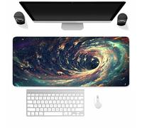 Suneve Large Gaming Mouse Mat Vortex Universe, mouse Pad 1200x600mm, Computer Keyboard Mousepad Extended Desk Mat, Soft Smooth Surface and Anti-Slip Rubber Base for Office/gaming