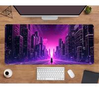 Suneve Mouse Pad Gaming Modern Urban Architecture, 1200x600mm Extended XXL Mouse Mat, Improved Precision and Speed XL Mousepad, Non-Slip Rubber Base Desk Pad Large for Office & Home