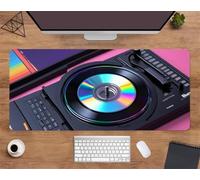 Suneve Mouse Pad Gaming Stylish Dvd Player, 800x300mm Extended XXL Mouse Mat, Improved Precision and Speed XL Mousepad, Non-Slip Rubber Base Desk Pad Large for Office & Home