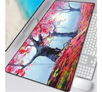 Suneve Mouse Pad Gaming Woodland Leaf, 600x300mm Extended XXL Mouse Mat, Improved Precision and Speed XL Mousepad, Non-Slip Rubber Base Desk Pad Large for Office & Home