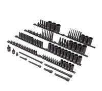 SUNEX, 10105, 3/8" and 1/2" SAE & Metric 6-Point Standard & Deep with Star (E & Tamper-Proof), Triple Square & Hex, 105-Piece