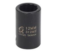 Sunex 312mz 3/8-Inch Drive 12-Mm 12-Point Metric Standard Impact Socket