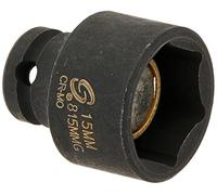 Sunex 815MMG 1/4-Inch Drive 15-Mm Magnetic Impact Socket