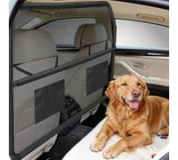 Sunexinlo Dog Car Barrier for SUVs,Trunks and Cargo Area, Universal-Fit Pet Divider Gate, 50Inch Wide Pet Barrier with See Through Net Mesh for Small Trucks and SUV & Mid-Sized Vehicle