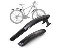 SUNFATT Bicycle Mudguard Mountain Bike [Only 24-29 Inch | Not for V-Brakes] - Hole-Free Mounting, Adjustable Splash Guard Front & Rear Mudguard for Mountain Bike & E-Bike