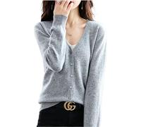 Sunfaynis Women's Long Sleeve Thin Lightweight Cardigan Sweaters for Women Dressy Summer Spring Fall Cardigan, Light Grey Heather, L