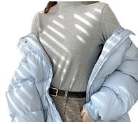 Sunfaynis Women's Soft Cotton Mock Turtleneck Shirt Baselayer Tops Underwear Shirt - - 3X-Large