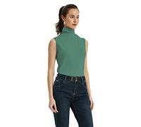 Sunfaynis Women's Soft Cotton Mock Turtleneck Shirt Baselayer Tops Underwear Shirt, Mint Green, XXL