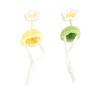 SUNFECILI 2Pcs Cute Tiny Hamster Hat with Adjustable Strap Mini Hand Knitted Hats for Small Pets Small Animals Guinea Pig Lizard, Hamster Hat Mini Hats with Adjustable Strap Hand Knitted